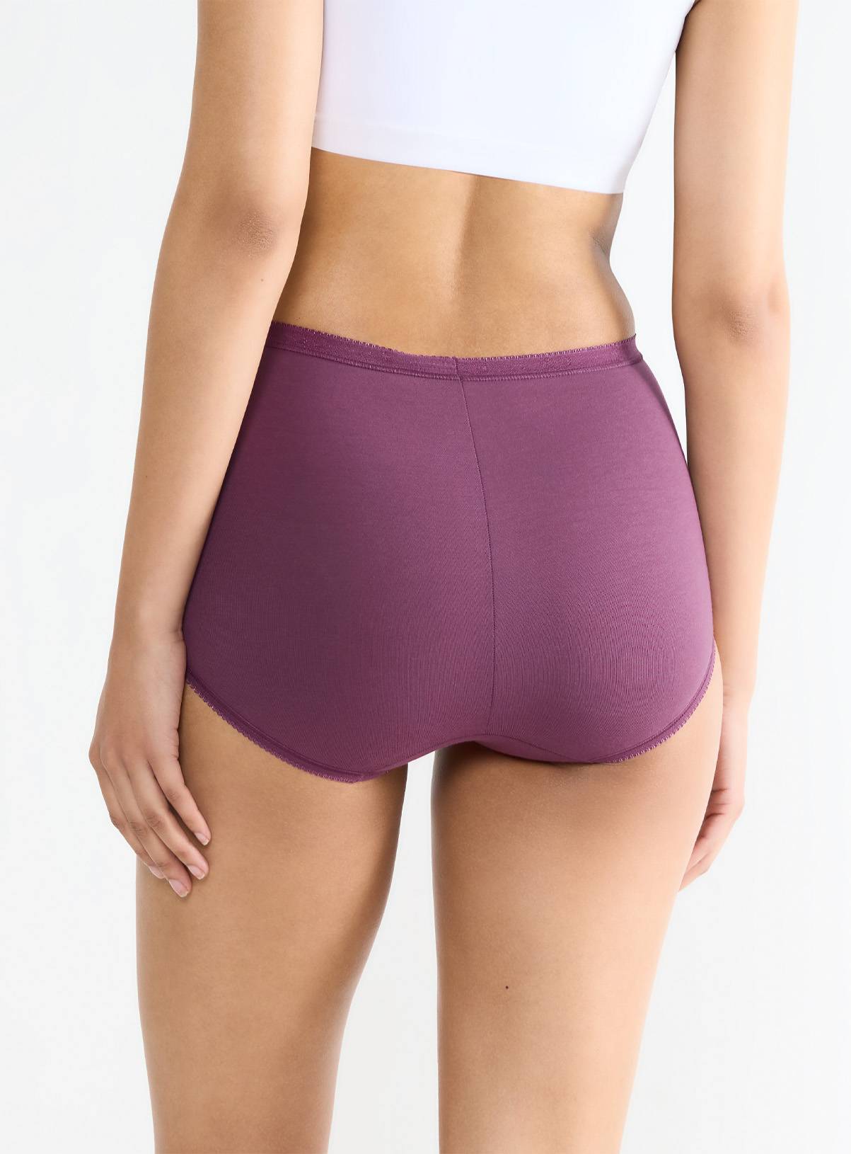 SLOGGI Basic Maxi Knickers 3 Pack Purple 20 - Image 4